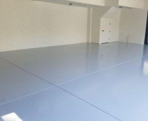 single color epoxy garage